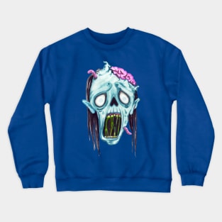 Halloween  Scary Zombie Face Crewneck Sweatshirt